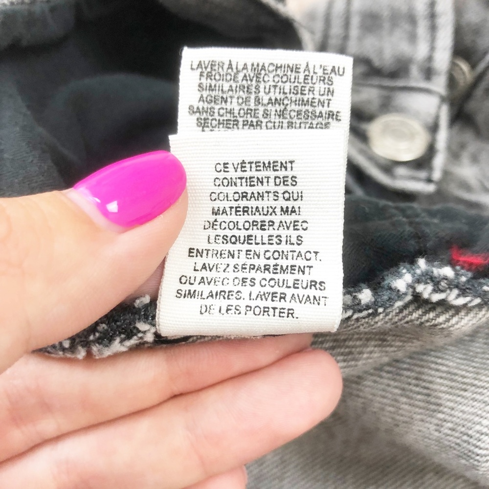 We the Free Gray Destroyed Runway Cutoff Shorts 27 - Picture 10 of 10